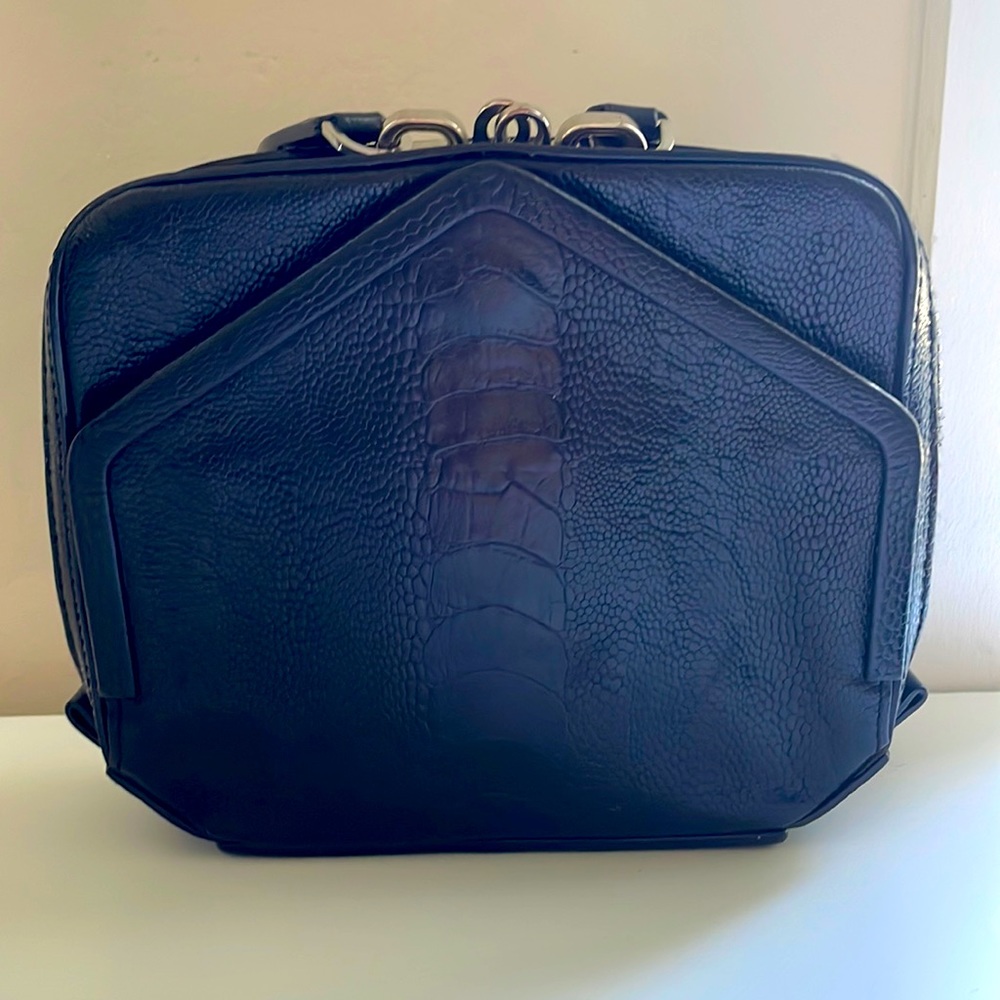 Alexander Wang Embossed Black Leather Clutch